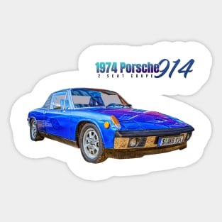 1974 Porsche 914 2 Seat Coupe Sticker